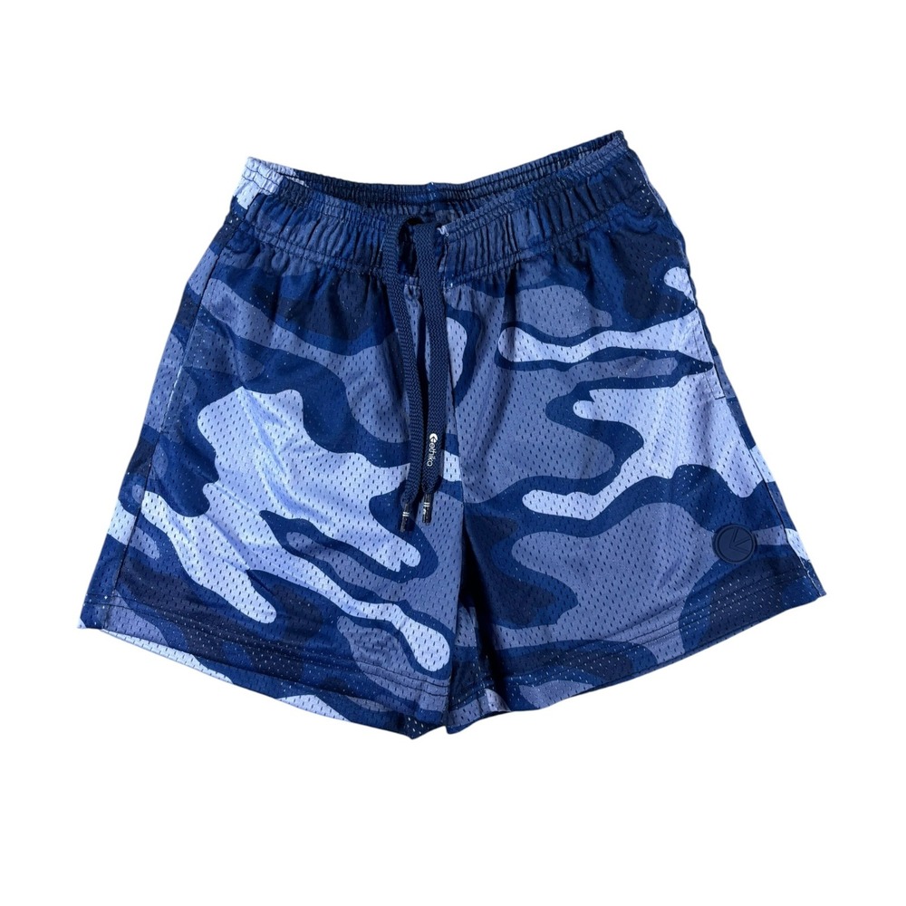 Ethika Boys Blue Camo Mesh Athletic Shorts‎ Size Youth Large NWT